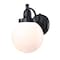 Westinghouse Fixture Wall Outdoor 60W Dusk to Dawn Eddystone Mt, Black Glassobe Wh Opl Glass 6121400 - alternate 6